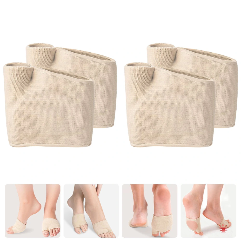 2 Pairs of Metatarsal Sleeves Comfortable Metatarsal Pads Forefoot Pads Wear-resistant Forefoot Pads