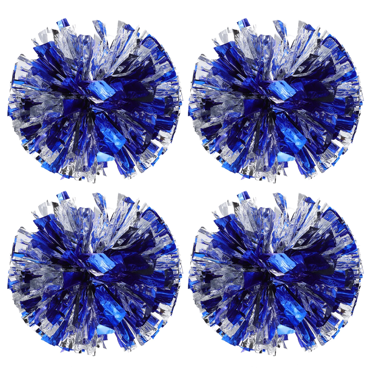 4pcs Portable Cheerleading Hand Flowers Cheerleader Pom Poms for Sports Events