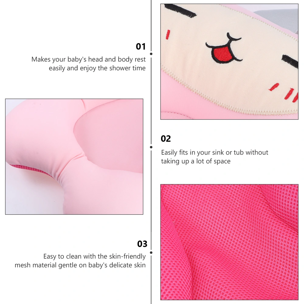 1Pc Baby Shower Cushion New-born Non-slip Bath Cushion Baby Shower Bathtub Mat