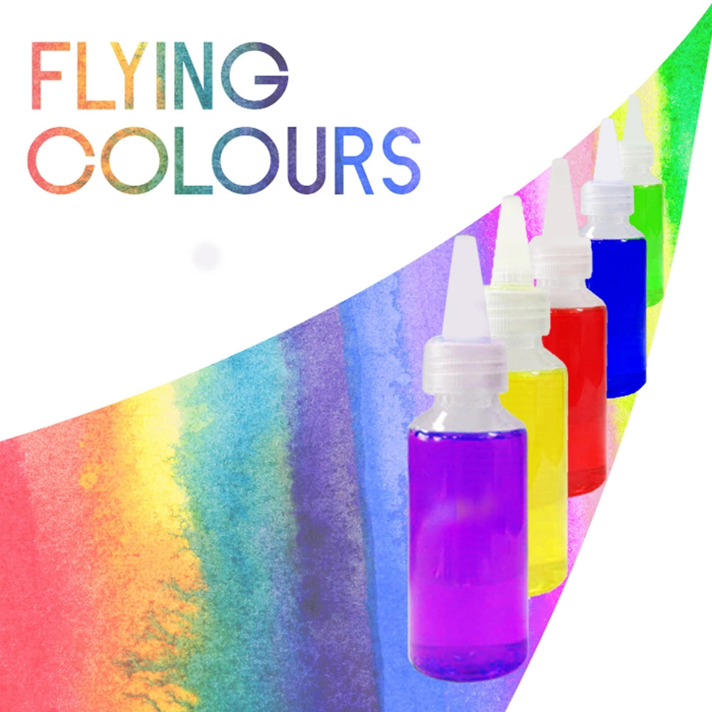 Tie-dye Pigment Pure Cotton Direct Cold Water Dye Clothes DIY Tie Dyes Supply New Fashion Design Stain for DIY Lover (5pcs 50ml Bottles + 5pcs Dye Powder + 40pcs Rubber Band + 8pcs Transparent Gloves + 5pcs OPP Bag)