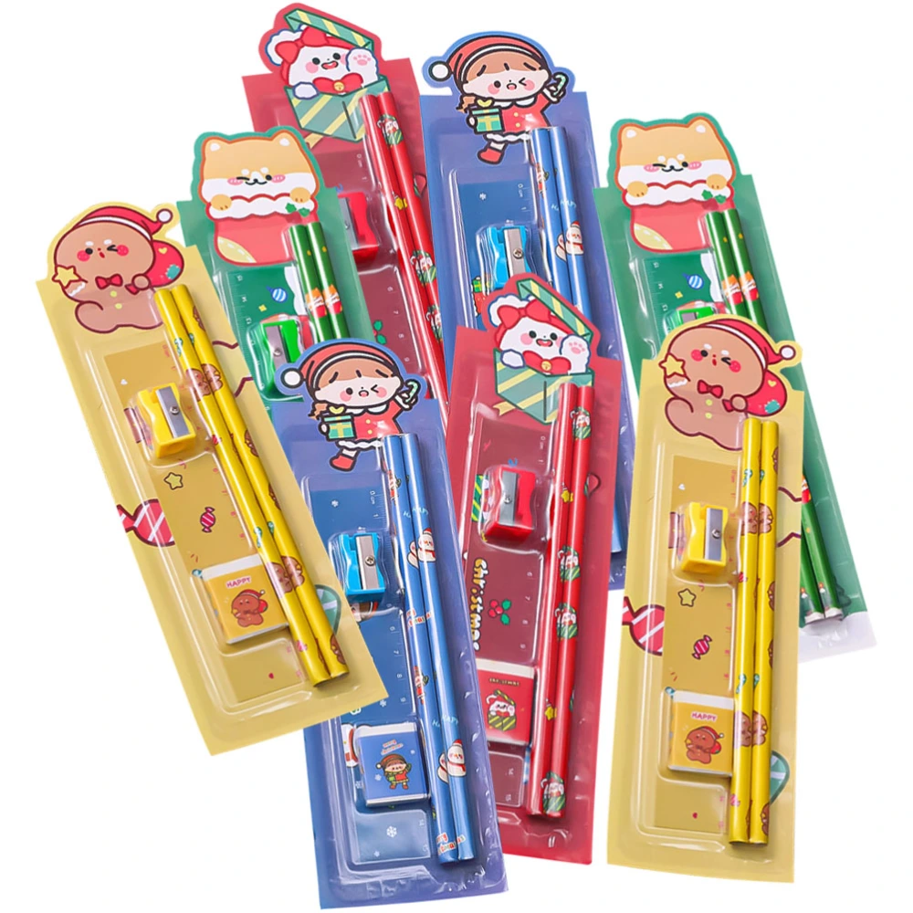 8 Sets of Student Stationery Household Writing Pencils Adorable Kids Pencil Kits