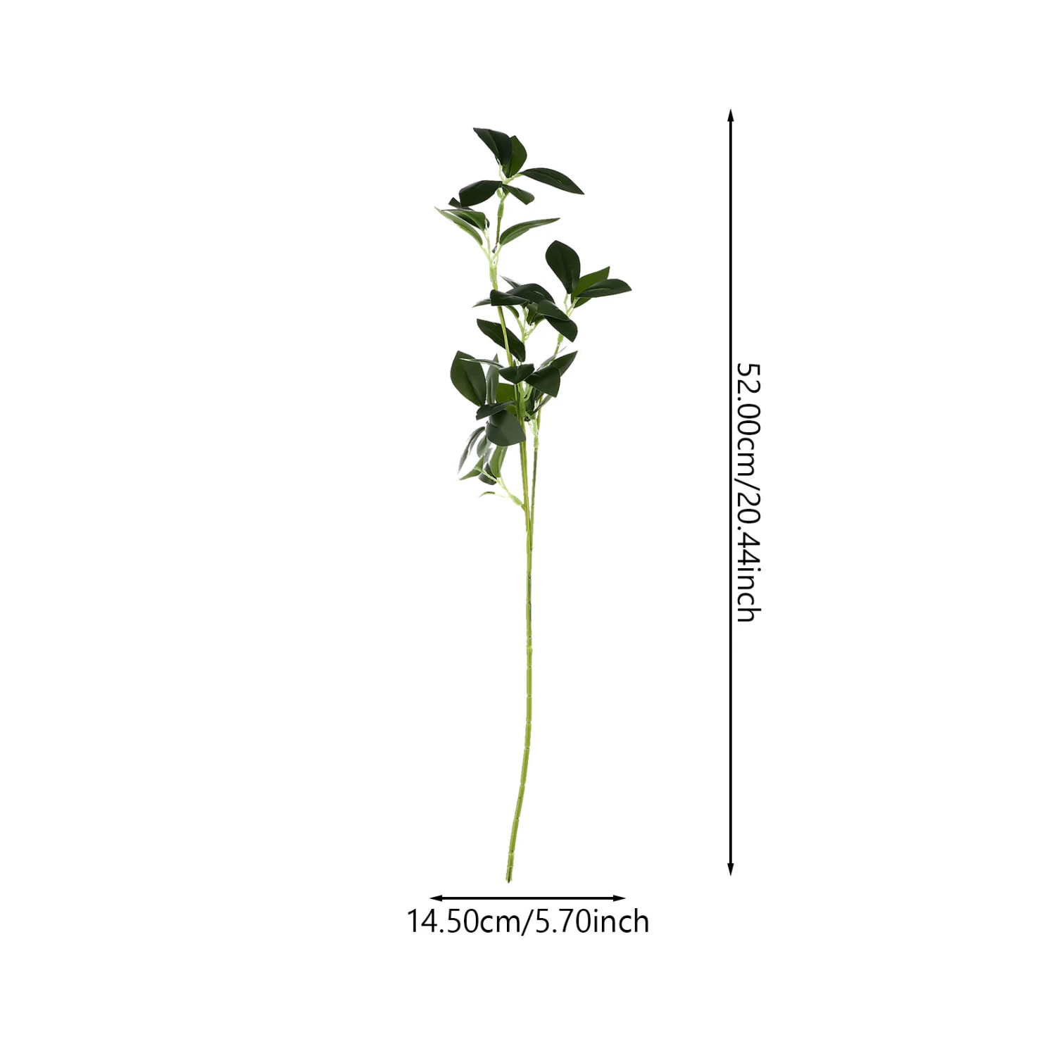 3Pcs Lovely Aglaia Odorata Leaf Bundle Decors Simulated Plant Adorns Plant Decors