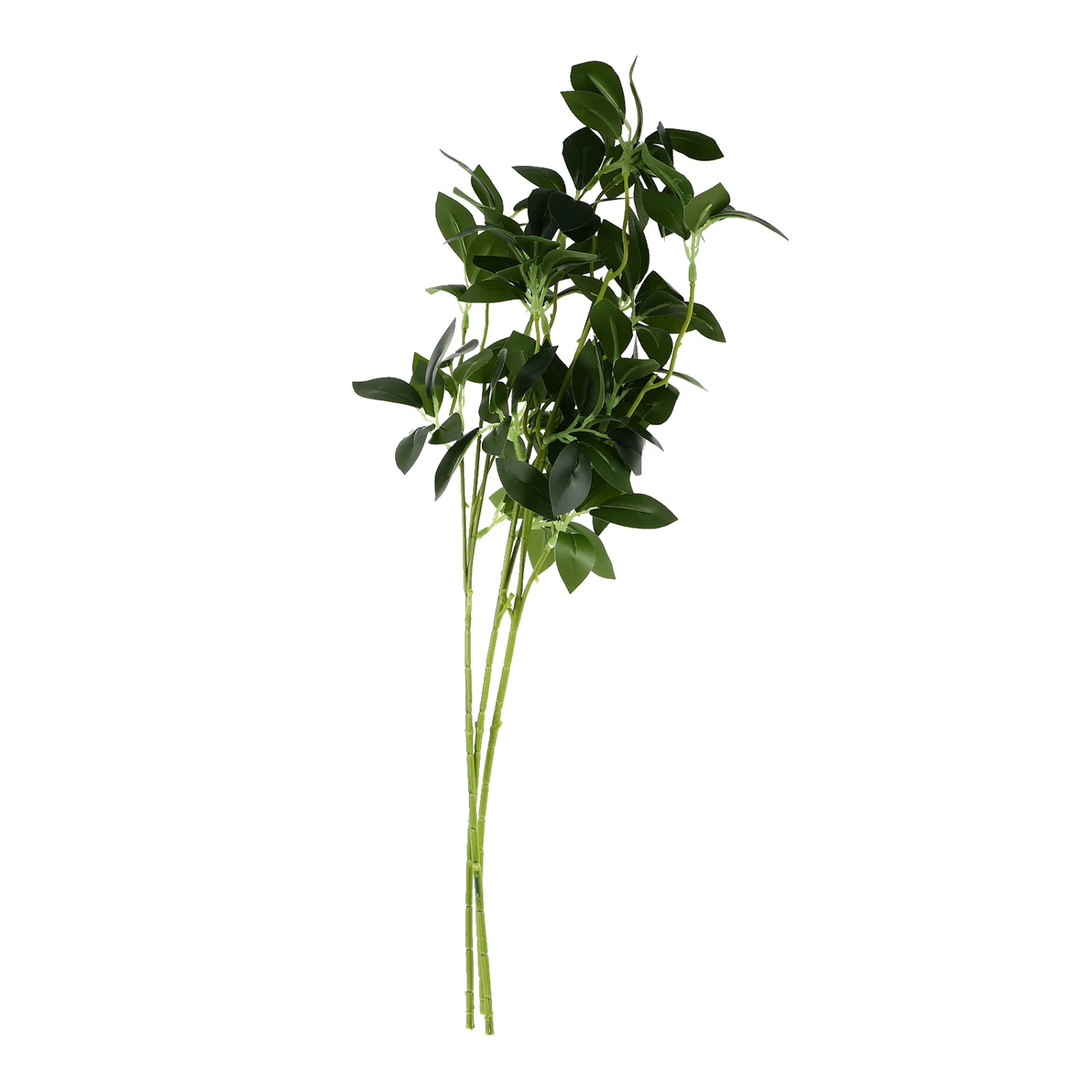 3Pcs Lovely Aglaia Odorata Leaf Bundle Decors Simulated Plant Adorns Plant Decors
