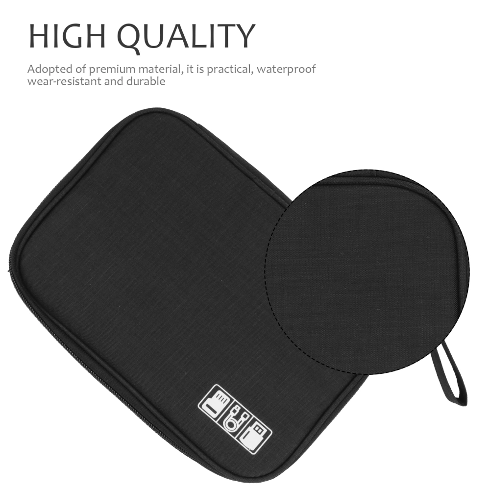 2pcs Electronics Accessories Organizer Bag Portable Electronics Travel Case