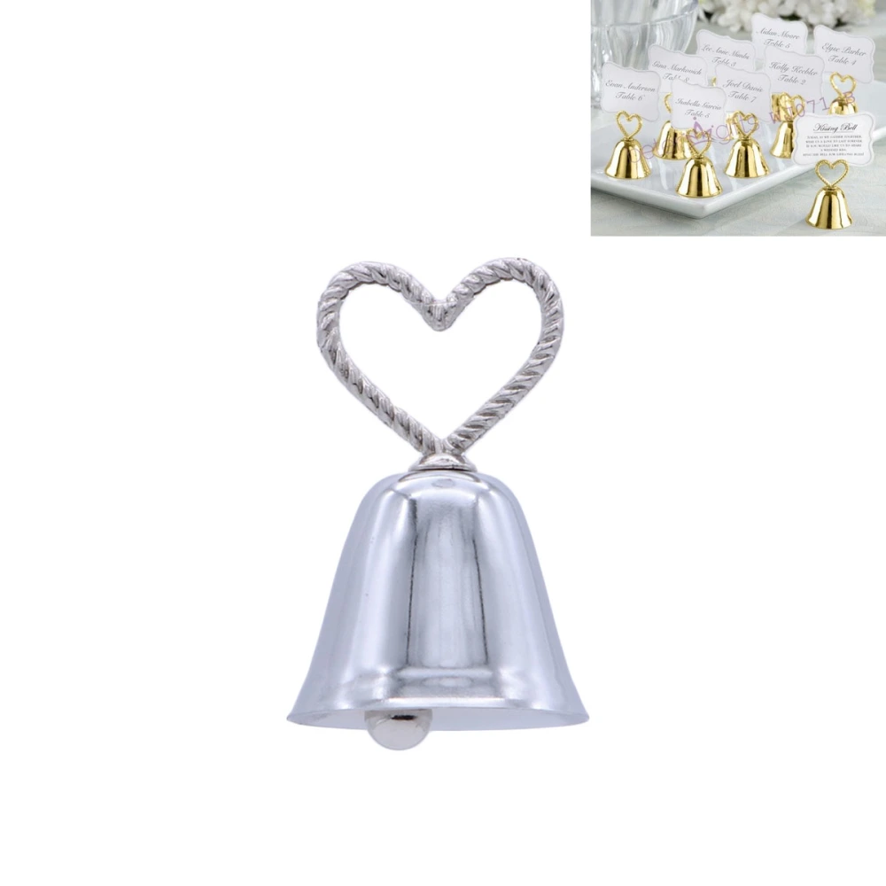 Silver Bell Wedding Place Holder Wedding Table Numbers Holder Wedding Decoration Wedding Party Baby Shower Supplies