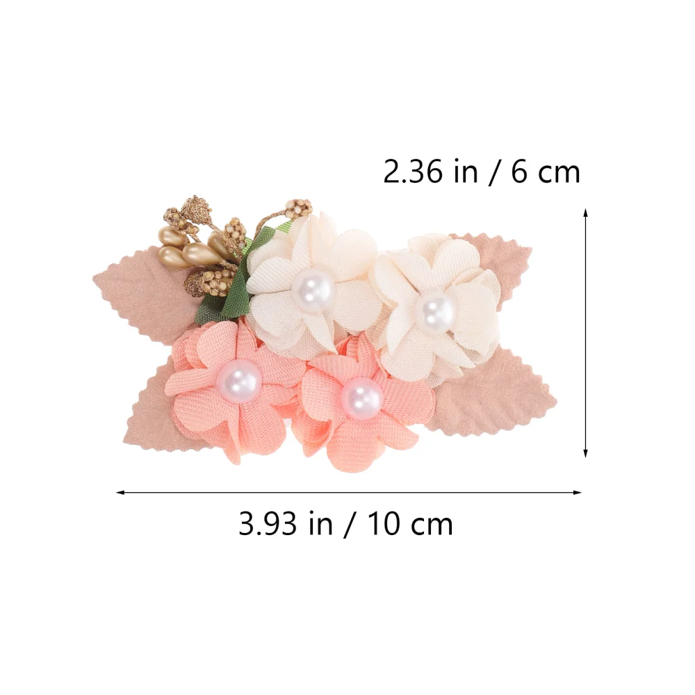 2pcs Flower Hair Clips Decorative Hair Barrettes for Toddler Flower Girls