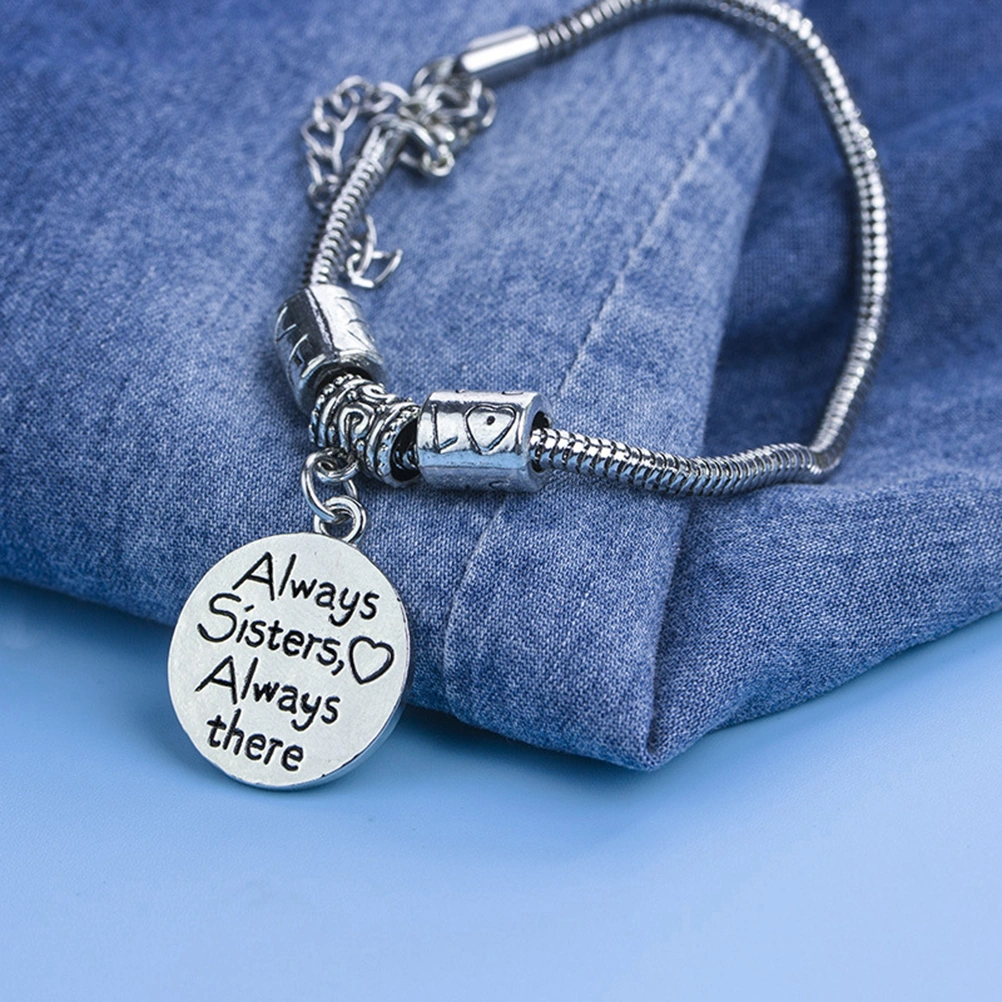 Girls Silver Friendship Bangle Always Always There Bracelet