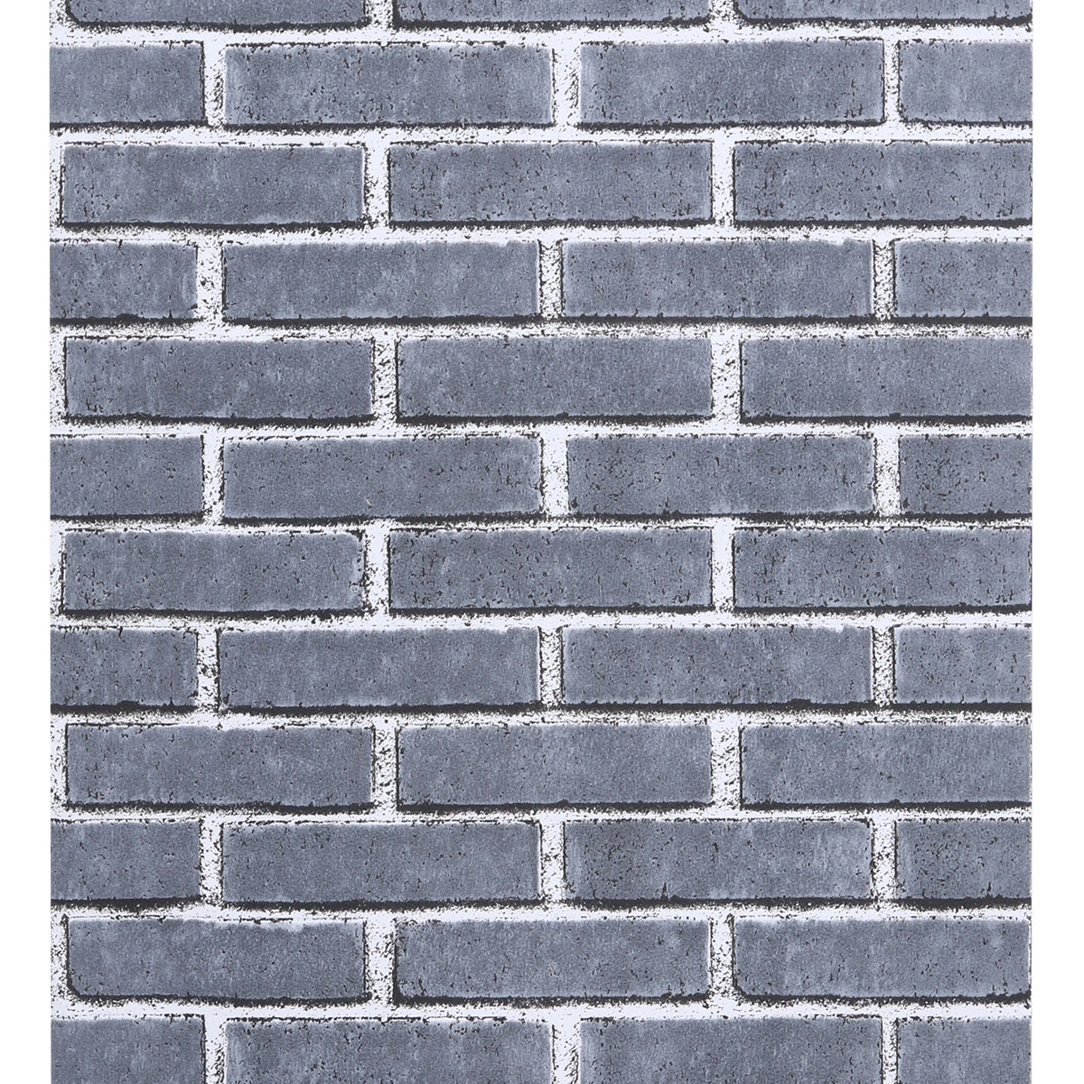 Modern Vintage Brick Textured Wallpaper Embossed 3D Wall Paper Rolls for Bedroom Living Room Sofa TV Background(Self-adhesive Gray)