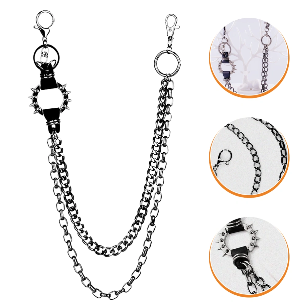 Unisex Pants Chain Heavy Duty Waist Belt Chains Trousers Chain For Wallet Keys