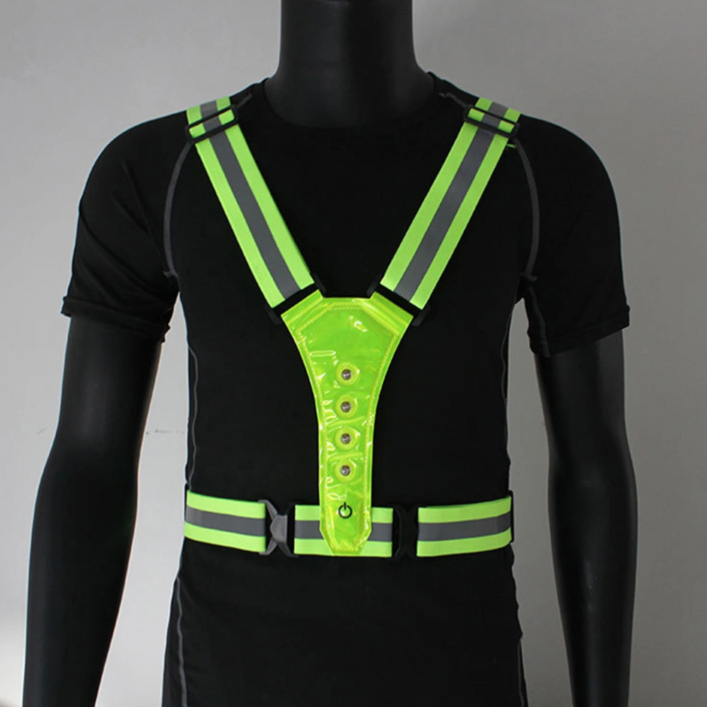 Reflective Vest Shoulder Waist Belt Adjustable High Visibility Belt (Free Size)