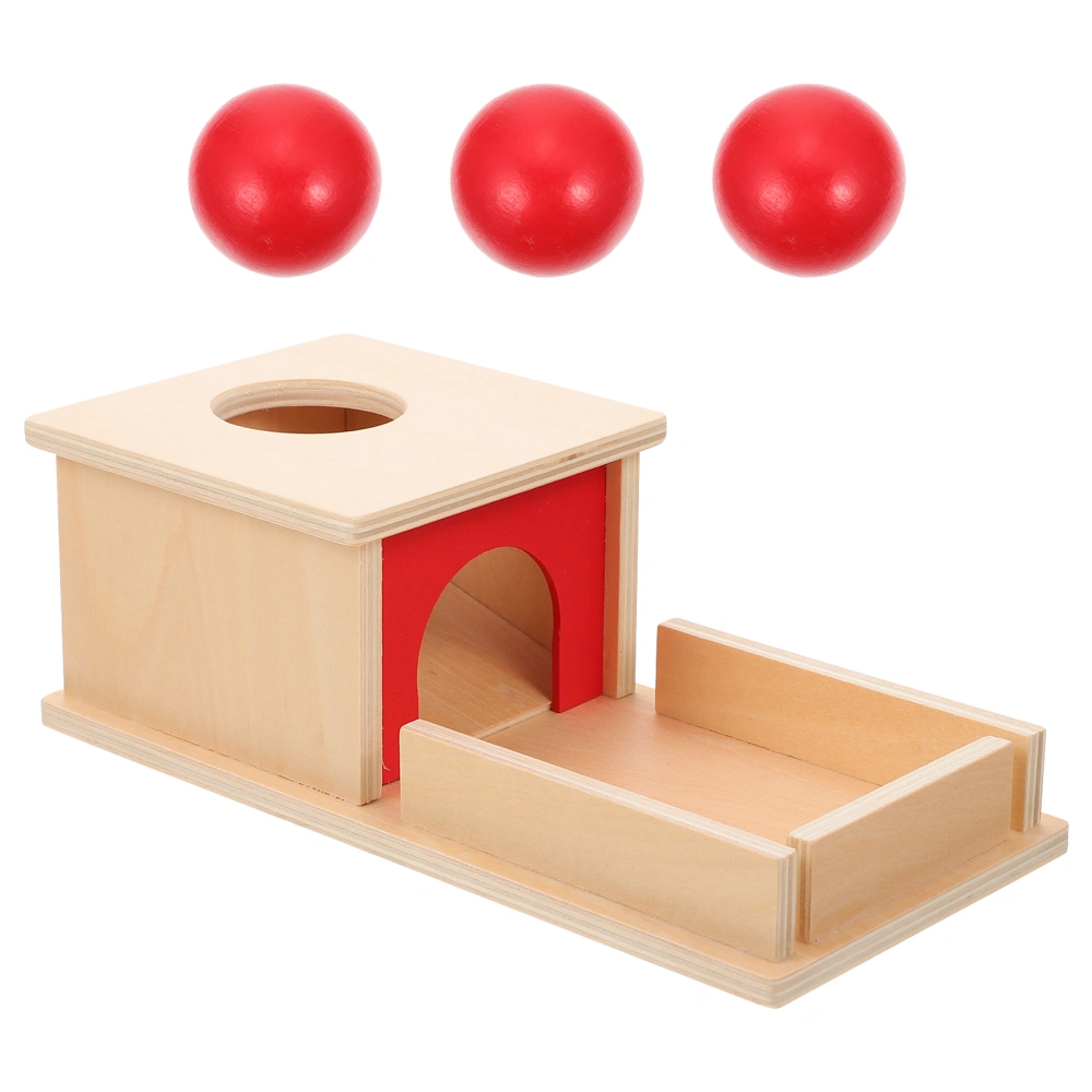 1 Set Wooden Children Early Educational Toy Montessori Teaching Target Box Toy