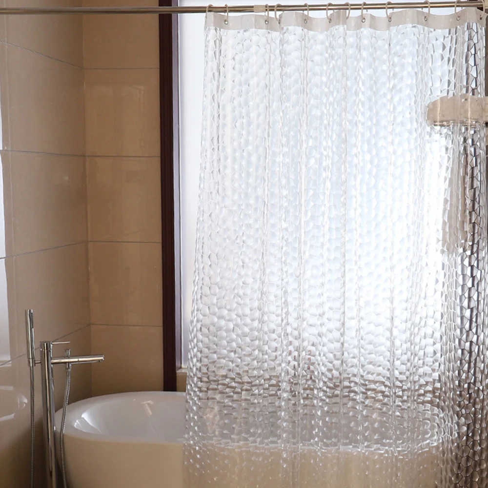 1Pc Useful Stylish Toilet Curtain Bathroom Curtain Practical Hanging Curtain