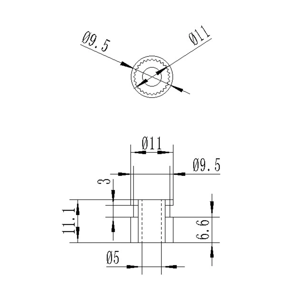 28 Gear MK10 Flash Casting Machine Stainless Steel Reducer Extruder Wheel Drawing-enroller 3D Printer Accessories