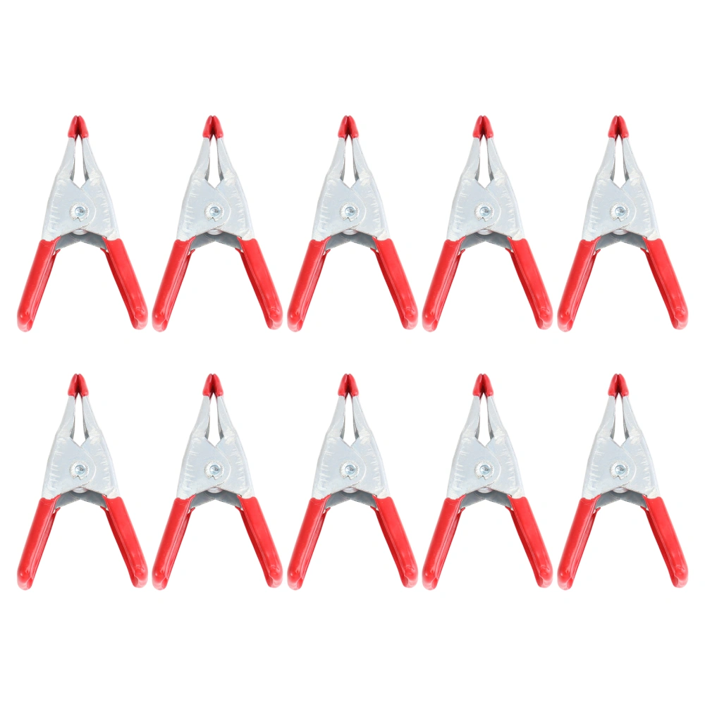 10pcs Carbon Steel Spring Clamps Strong Alligator Clips Multifunction Tent Clamp Holder for Outdoor (2inch)