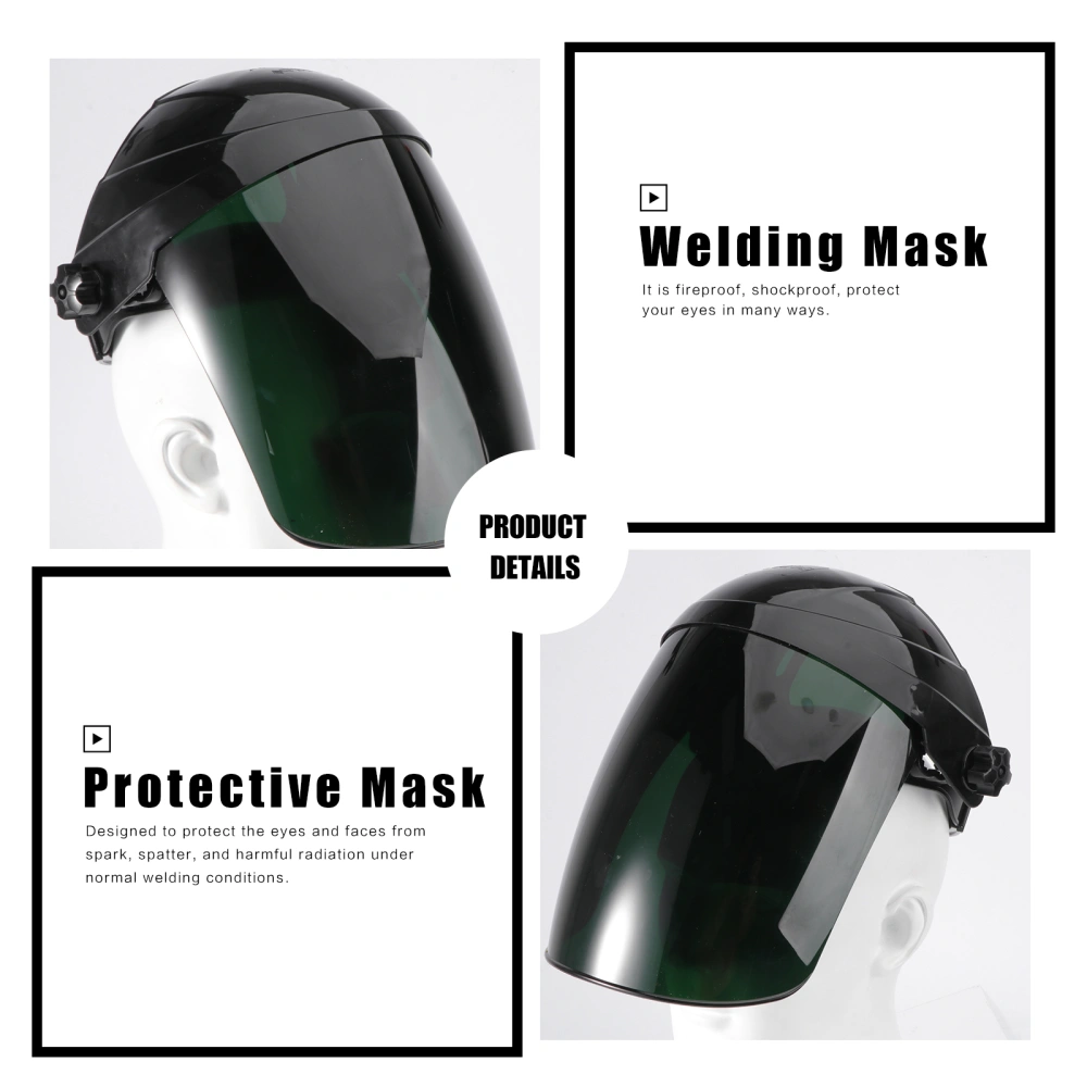 Welding Mask Anti-glare Welding Mask Pressure Resistance Protective Masks (Dark Green)