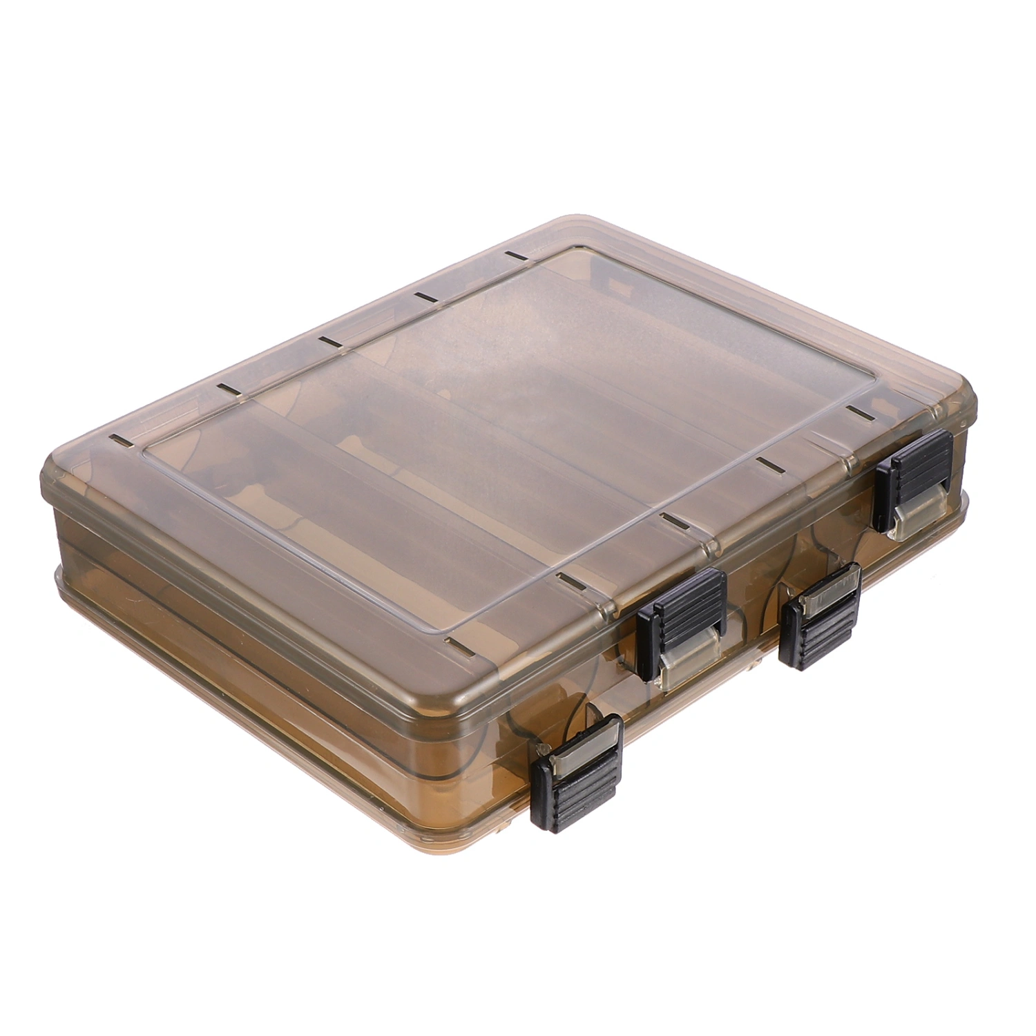 1Pc Hand-held Fishing Bait Box Double Layer Plastic Fishing Tackle Box