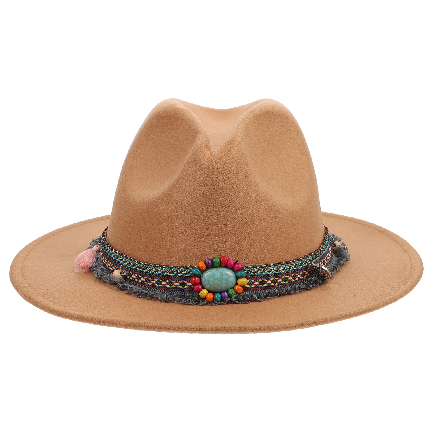 Ethnic Style Hat Retro Jazz Hat Fashion Sunshade Hat Decorative Cosplay Hat