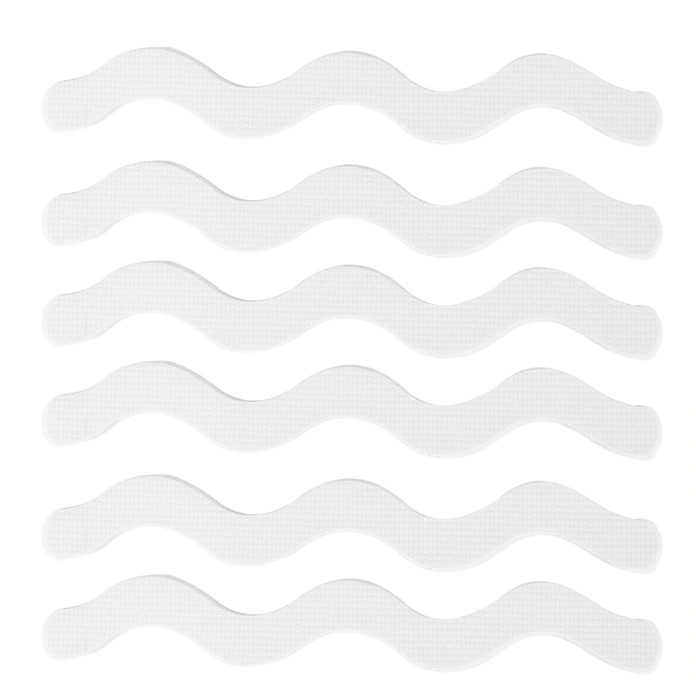 12pcs Adhesive Wavy Shape Bath Treads Non-Slip Bathtub Stickers Decals Safety Bath Shower Treads Traction to Tubs Showers Pools Boats Stairs (S Shape Non-Slip Sticker 1.27cmx17.78cm)