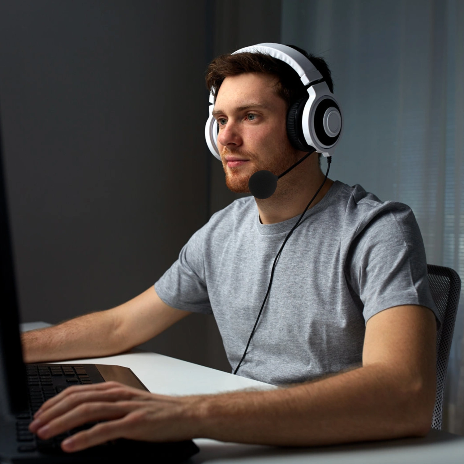 1Pc Portable Gaming Headset Microphone Useful Voice Amplifier In-line Microphone