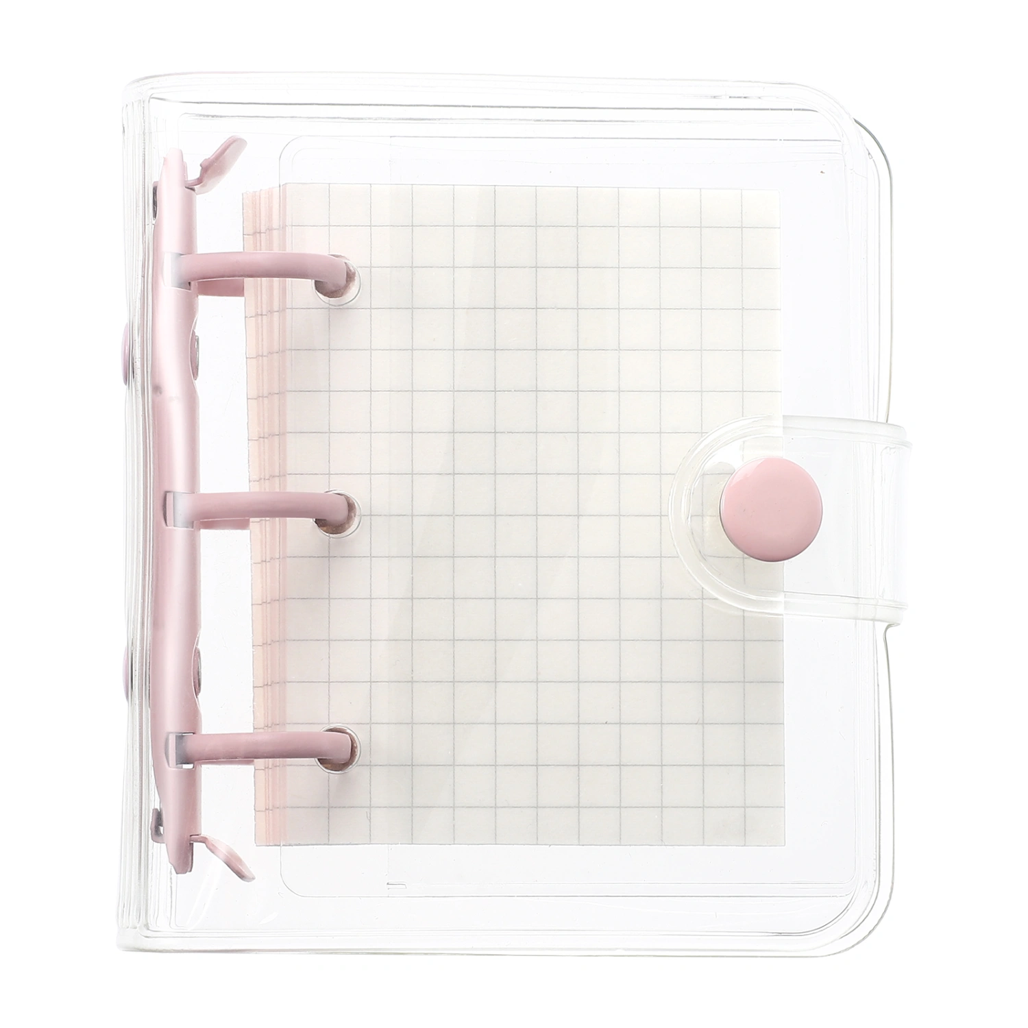 1 Set Transparent Cover Memo Book Mini Memo Pad Portable Note Book Loose Leaf Note Pad Coil Memo Pad