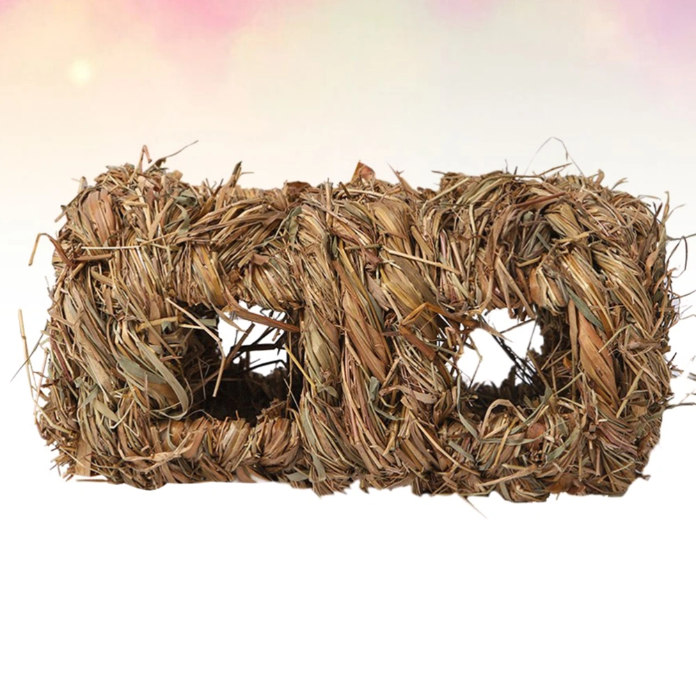 Hamster Straw Woven Nest Tunnel Sleeping Nest Pet Rest Bite Nest Pet Supplies