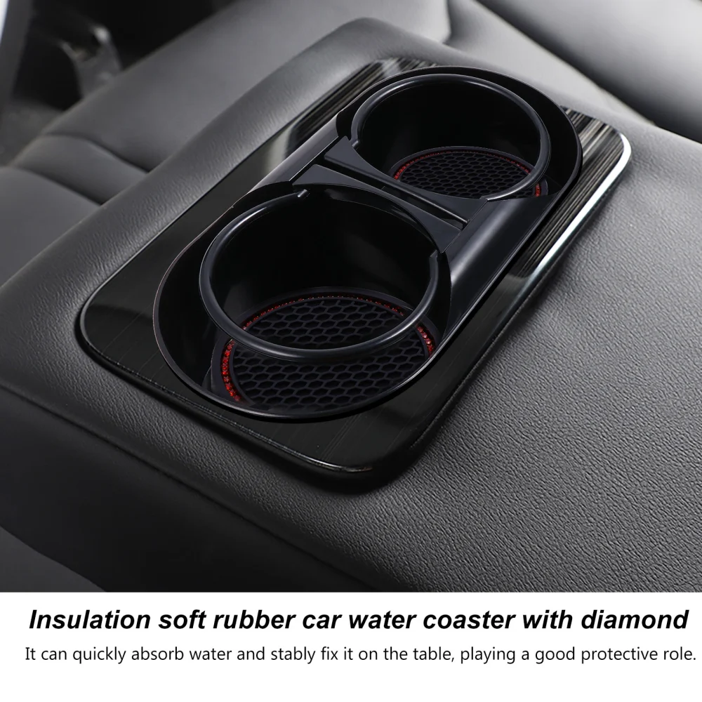 2pcs Car Water Coaster Mat Car Non-slips Coaster Mat Cup Cushion Cup Placemat