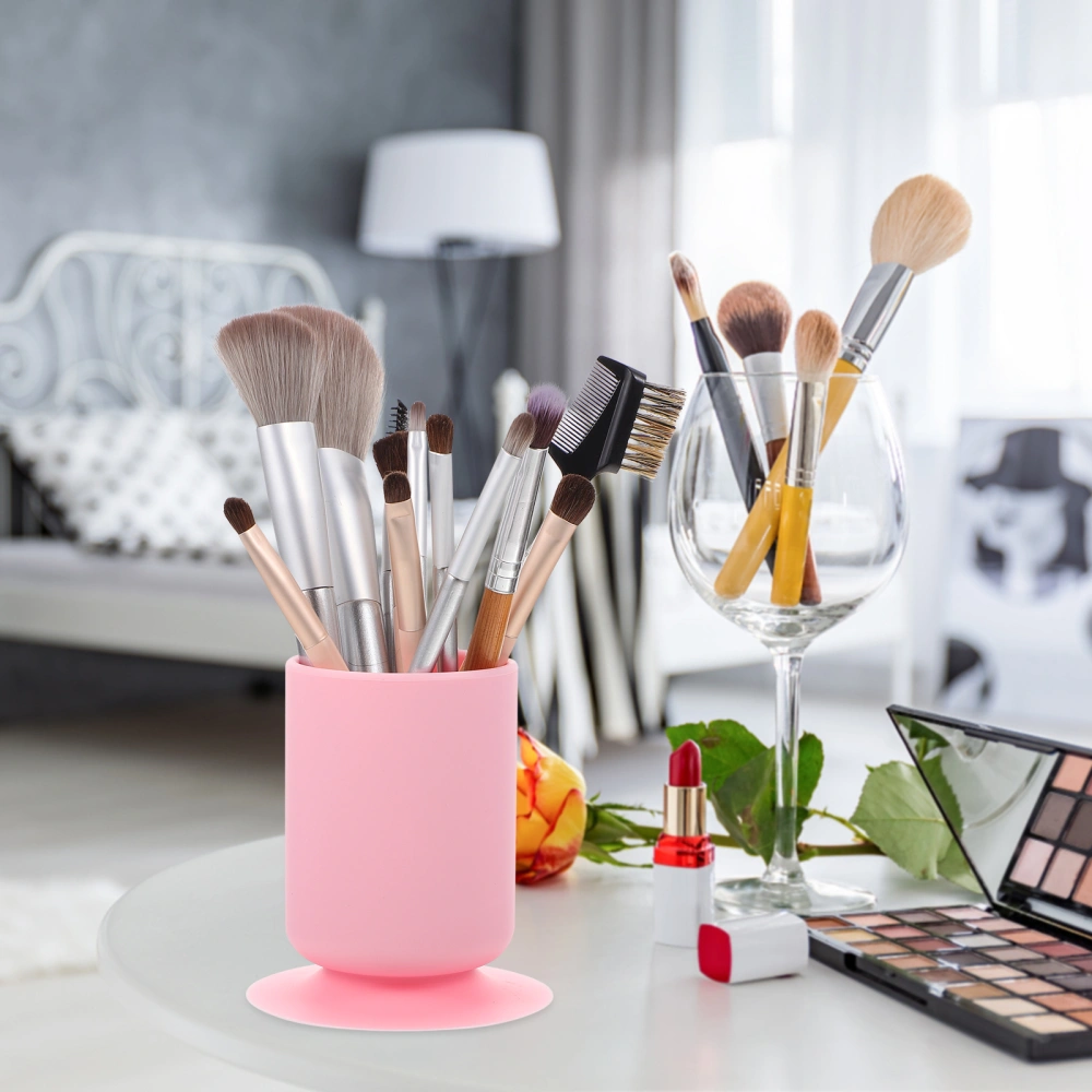 Multipurpose Makeup Brush Holder Organizer Pen Storage Holder with Suction