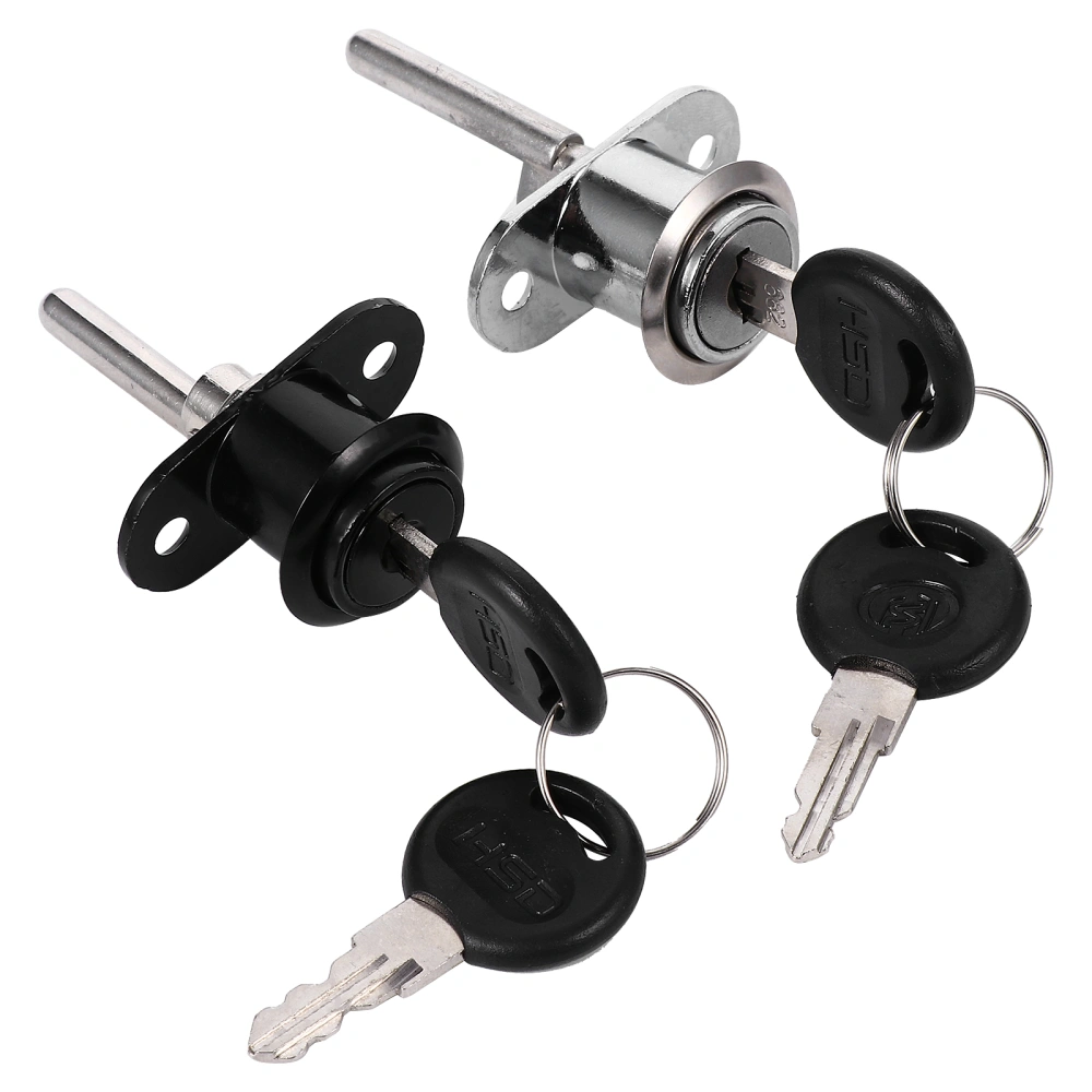 2Pcs Drawer Locks Wardrobe Locks with Keys Duarble Furniture Safety Locks