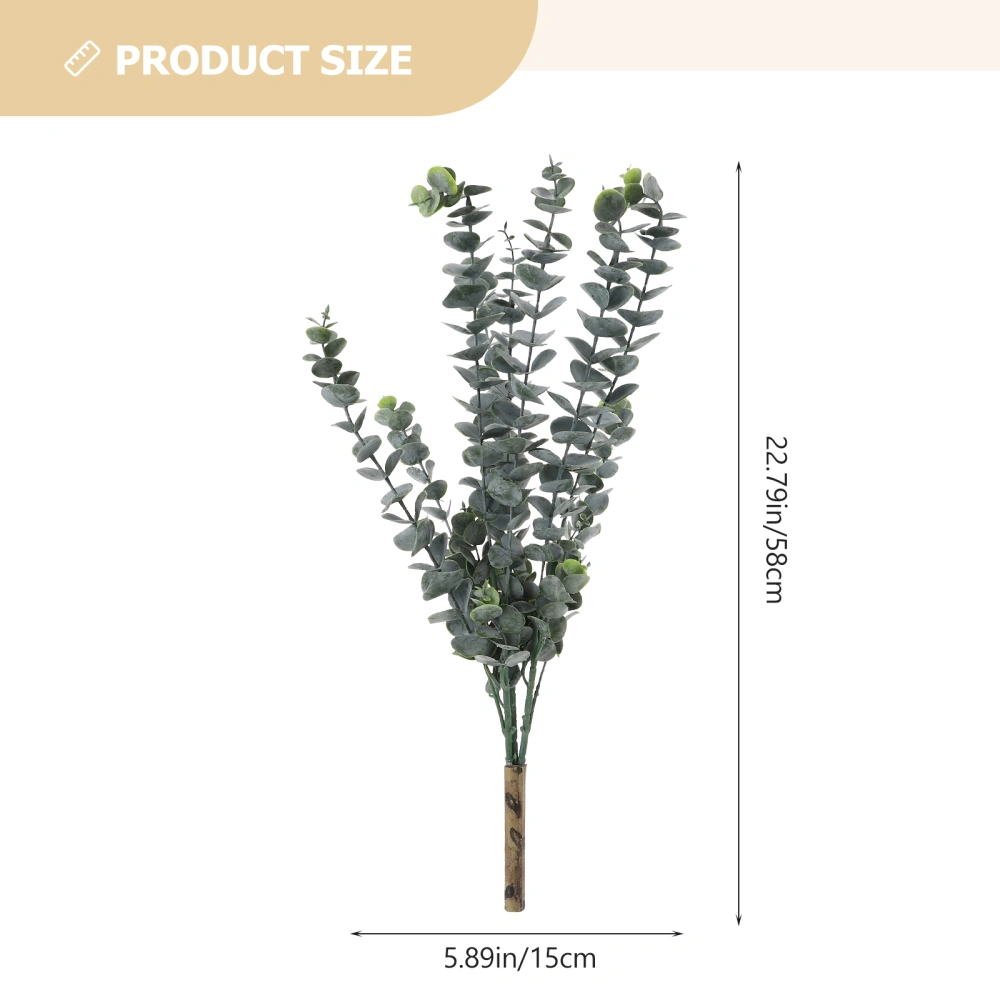 Eucalyptus Stems Decor Artificial Eucalyptus Leaves Flower Arrangement Leaves