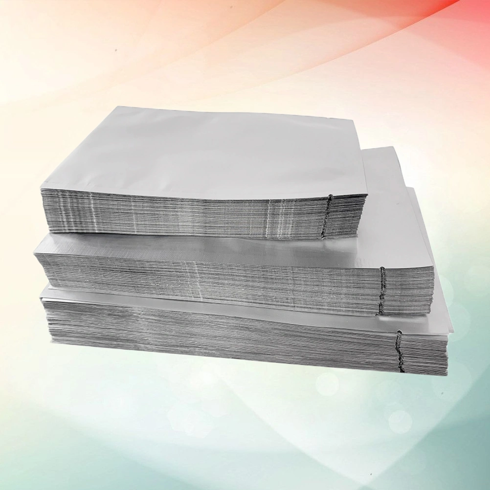 100pcs Silver Mylar Flat Bags Aluminum Foil Packaging Bag Bulk Food Storage Pouch 9x13