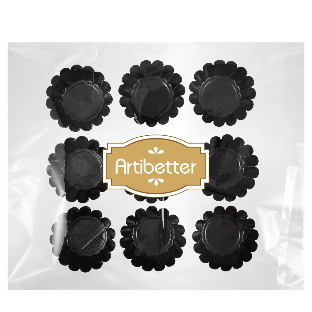 Artibetter 12pcs Egg Tart Molds Thickened Carbon Steel Cake Muffin Moulds Non-Stick Mini Pie Pans Muffin Baking Cups