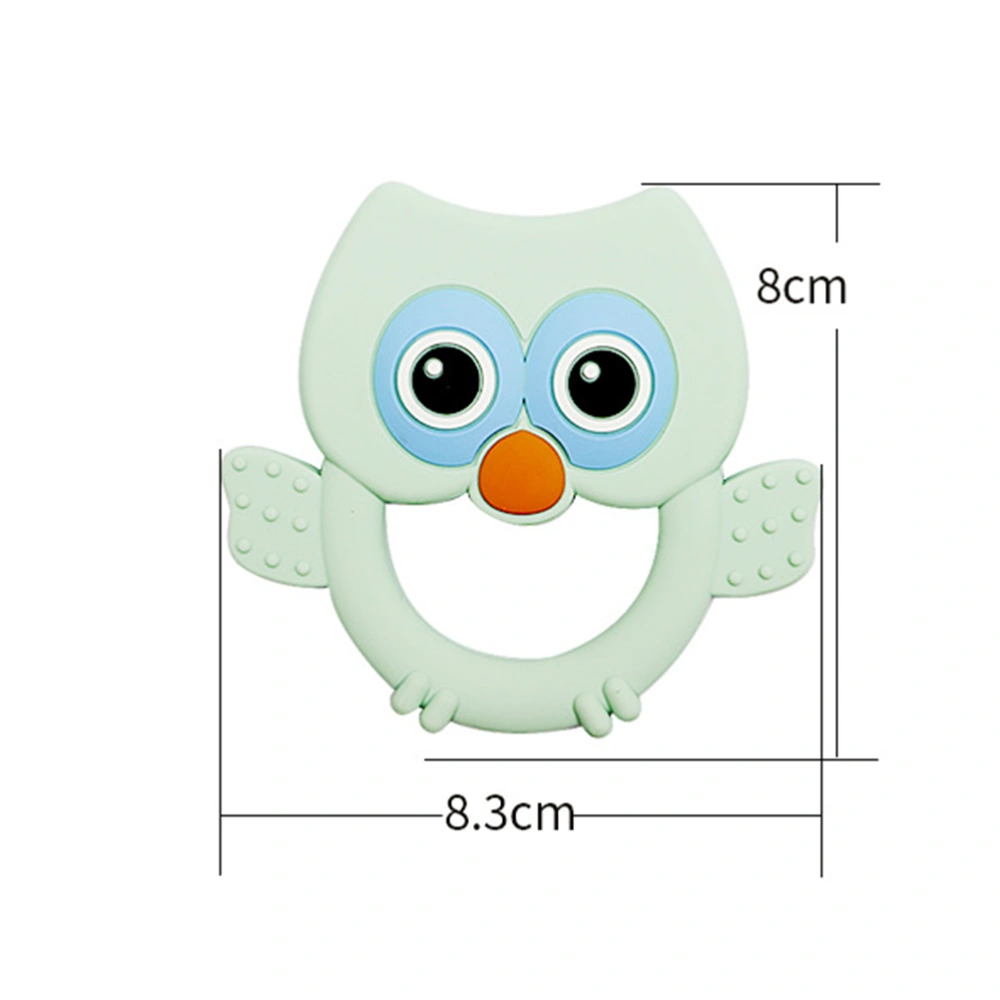 Owl Molar Toy Baby Molar Toy Silicone Baby Teether Baby Owl Molar Toy Educational Playthings (Green)