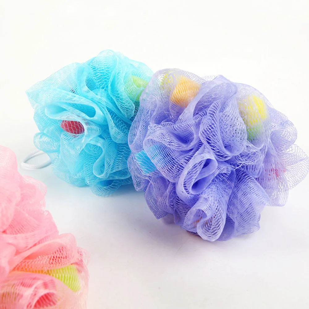 8pcs Shower Sponge Ball Bath Ball Sponge Back Scrubbing Shower Ball