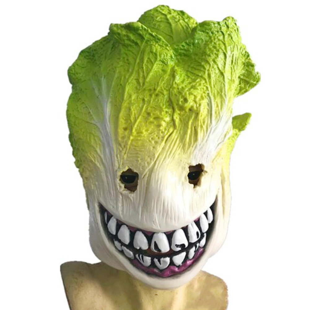 Horror Latax Mask Cabbage Shape Mask Scary Creepy Costume Prop For Masquerade Make-up Party