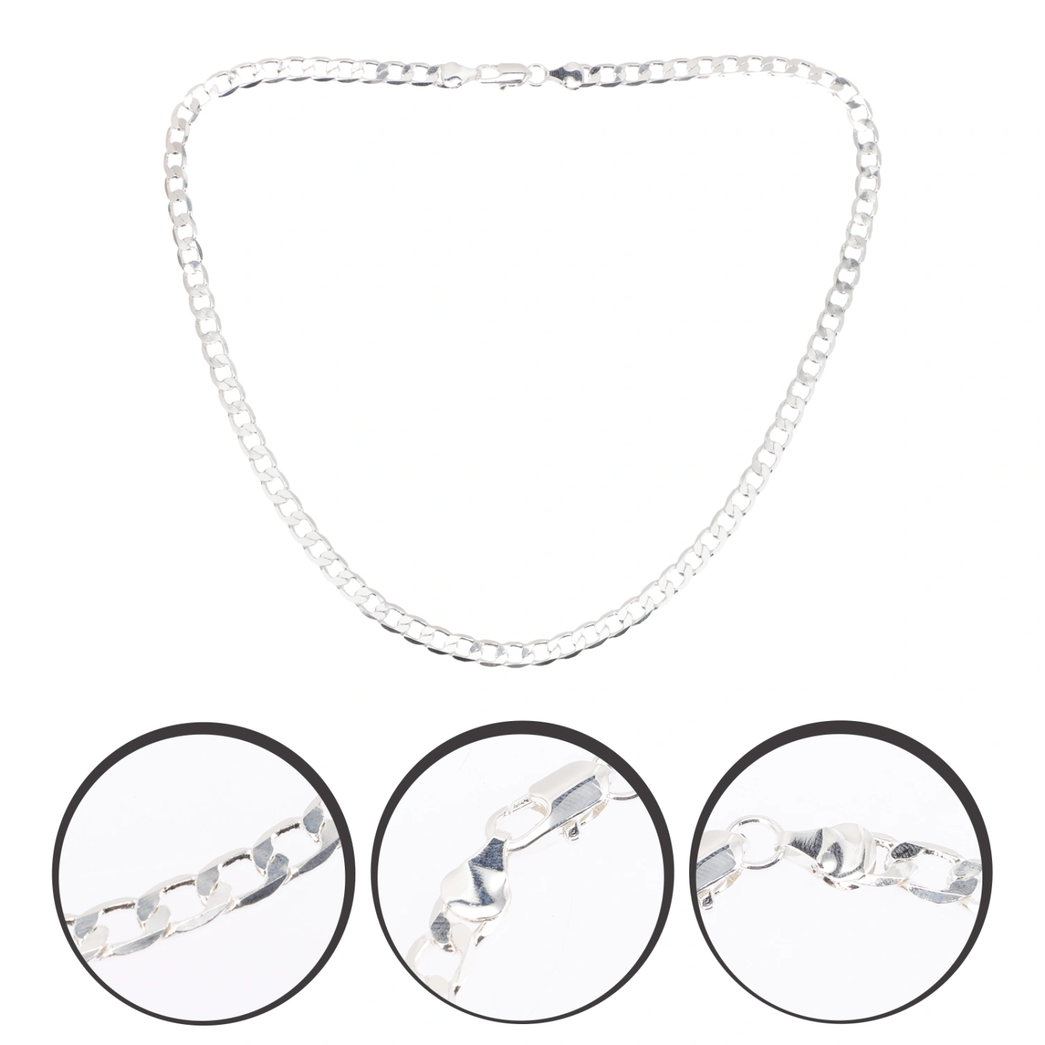 Men Cuban Link Chain Necklace Sweater Chain Neck Chain Jewelry Man's Gift