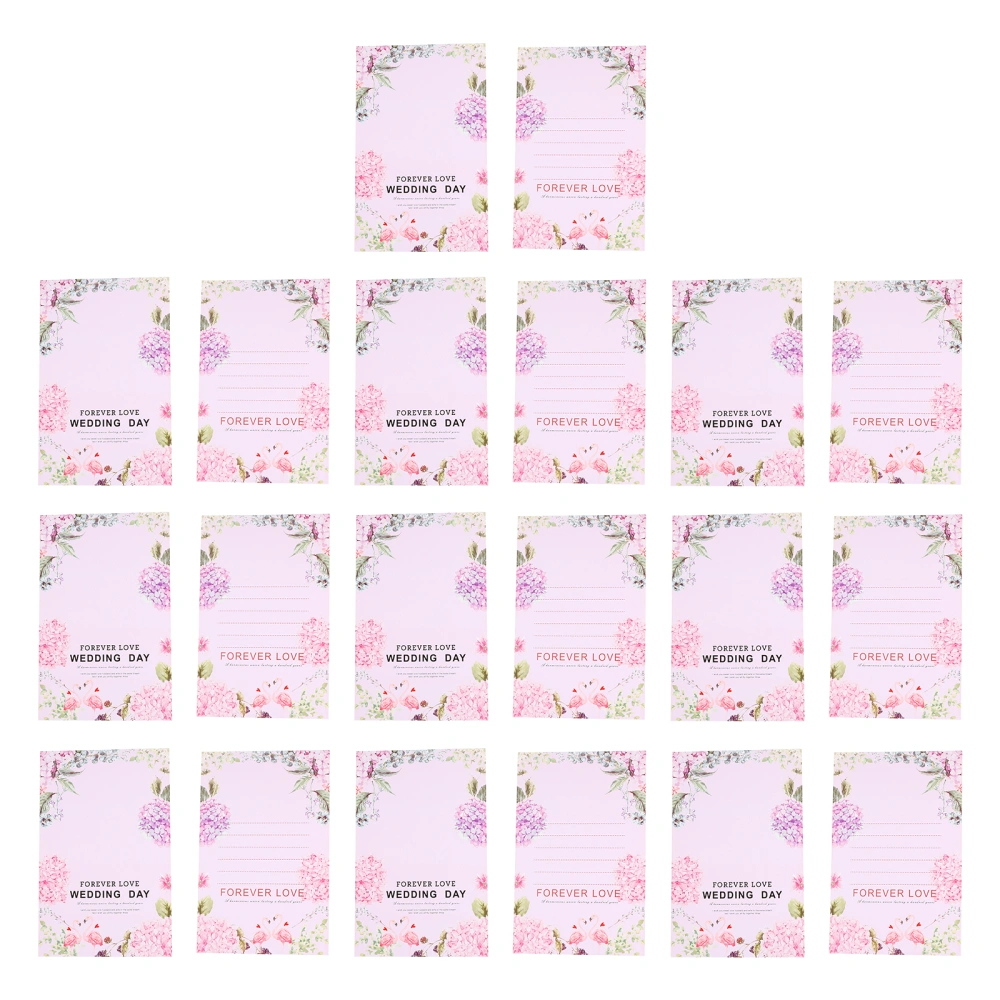 20pcs Place Cards Seating Cards Seating Place Cards for Wedding (Assorted Color)