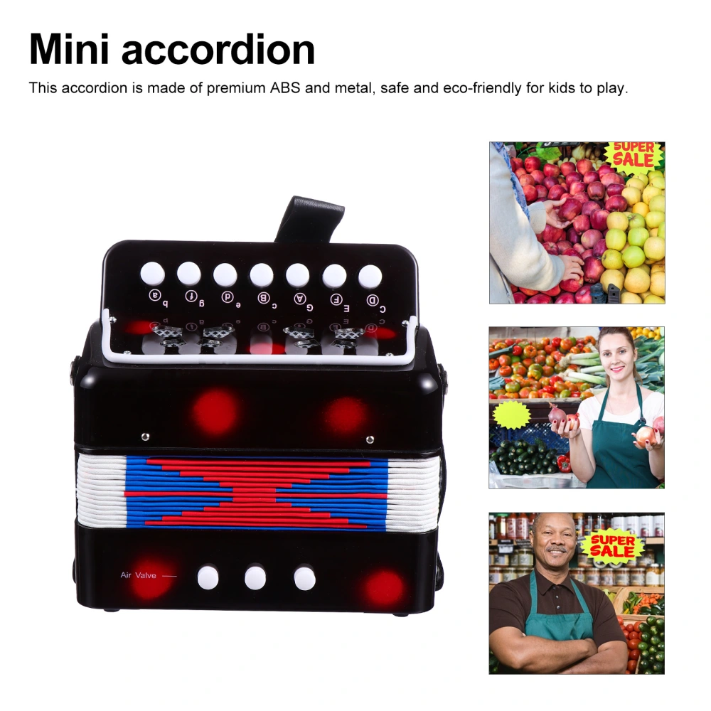 Mini Accordion Educational Toy Professional Children Musical Instrument