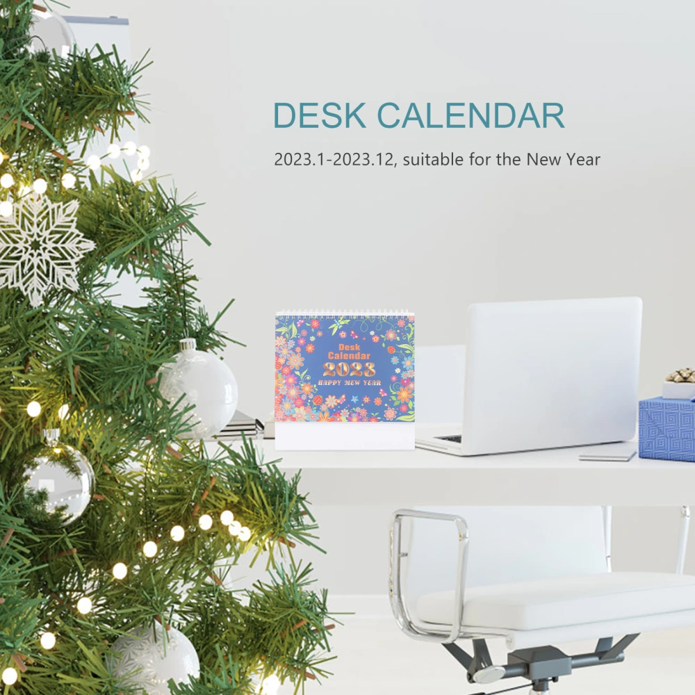 English Monthly Calendar Office Daily Table Calendar Decorative Standing Calendar