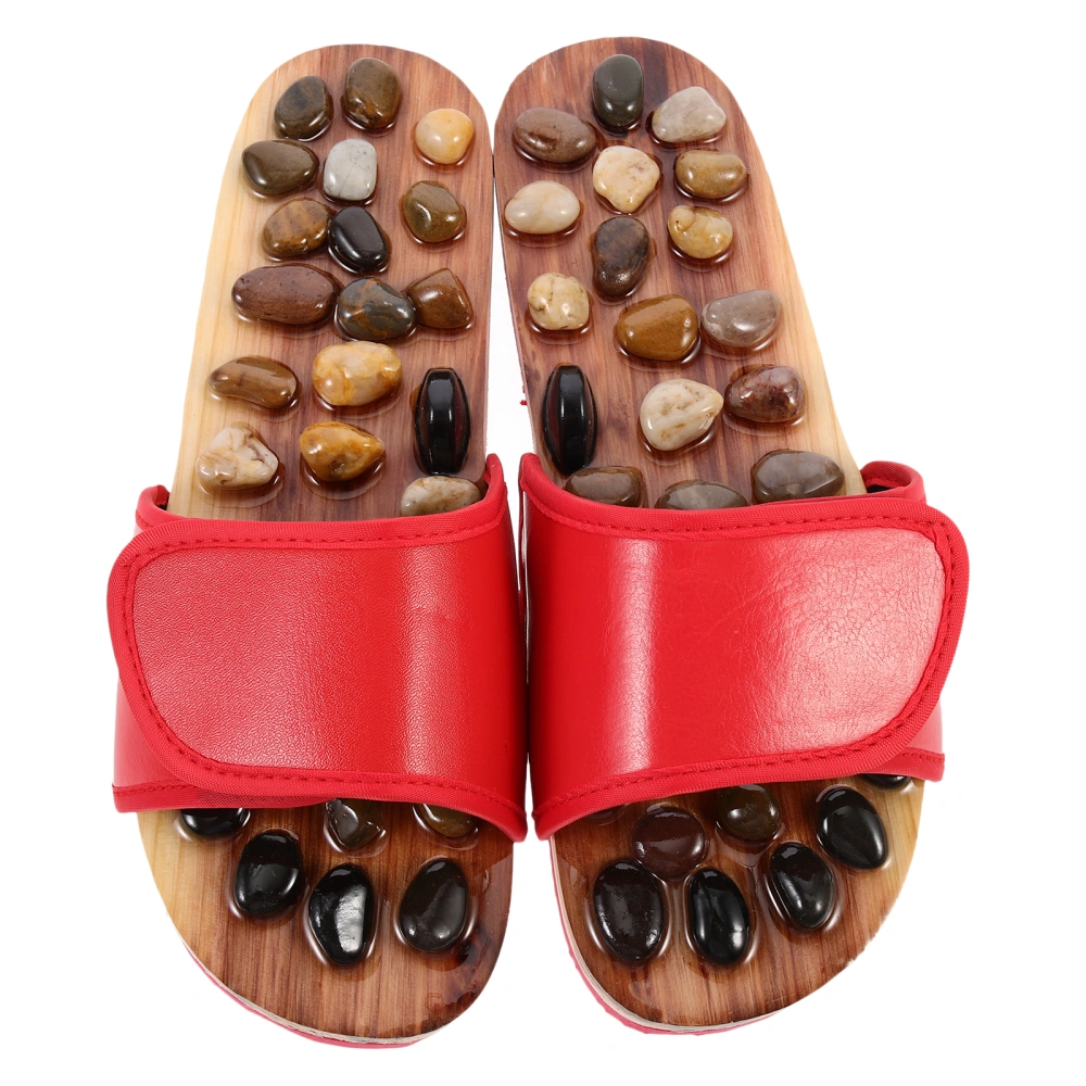 1 Pair Foot Massage Shoes Cobblestone Massage Slippers Pain Relief Slippers Size 37-38