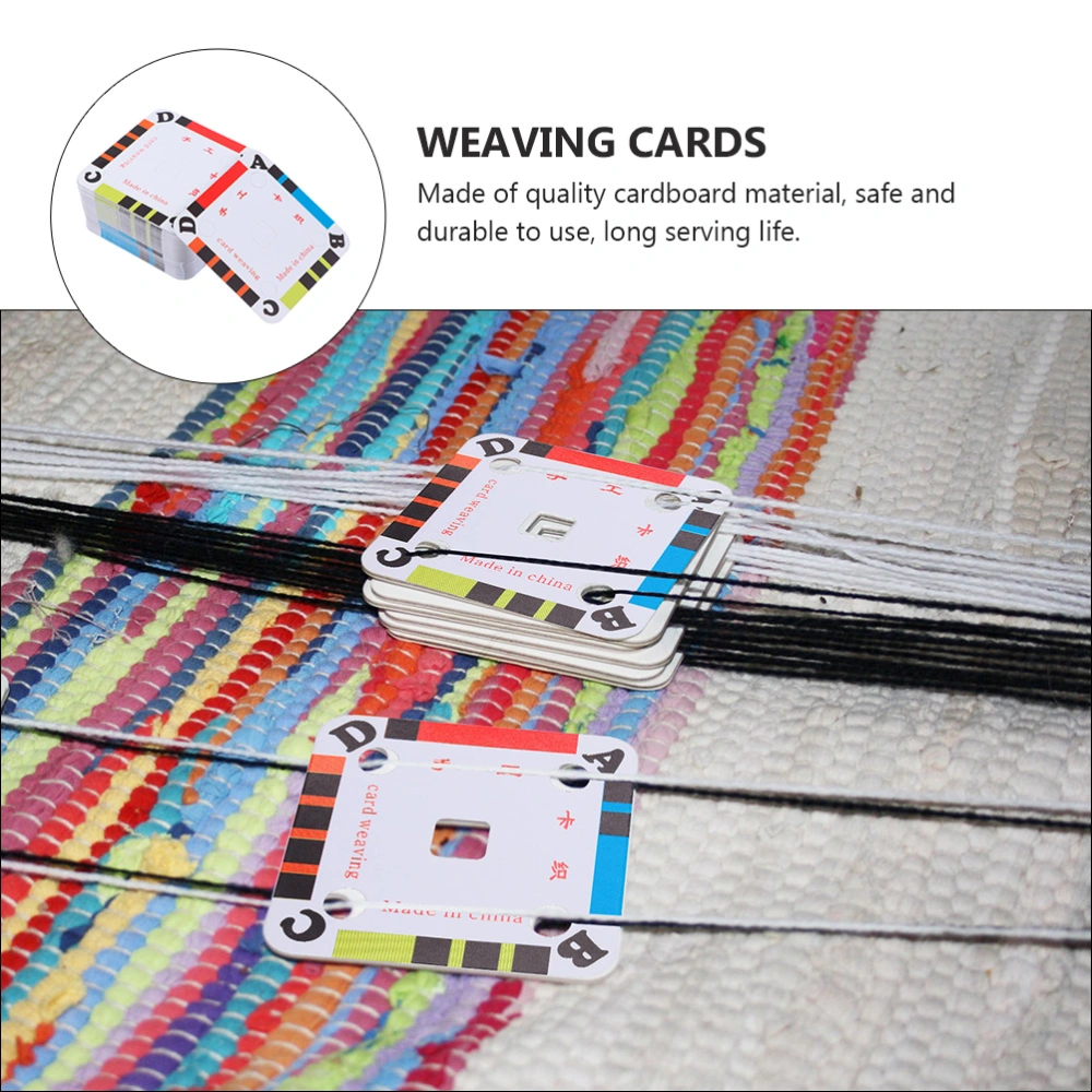 150pcs Loom Weaving cardboard Supplies Handmade DIY Weaving Cards Tablet