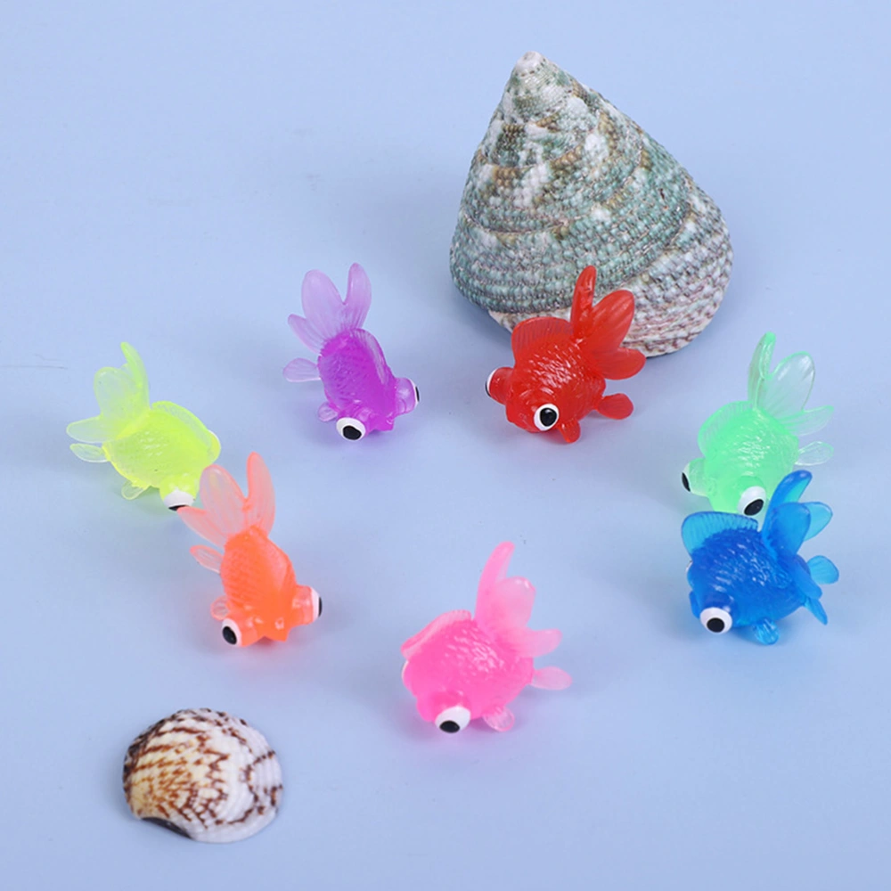 24Pcs Simulation Goldfish Models Lifelike Aquarium Ornaments Educational Props