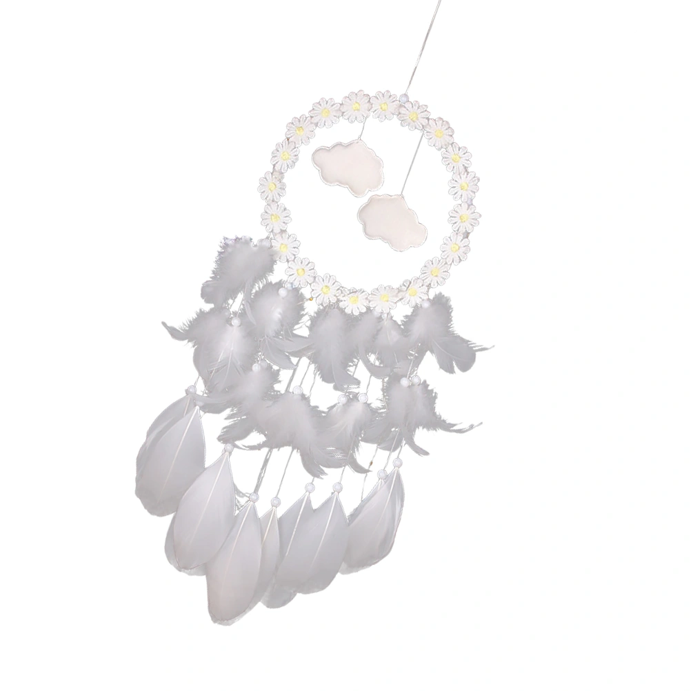 Wall Hanging Ornament Glowing Dream Catcher Feather Pendant Room Wall Art Decor