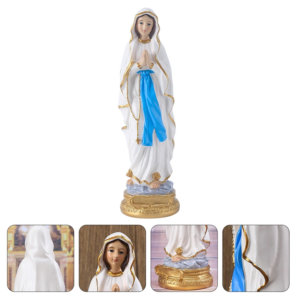 Decorative Resin Craft Desktop Virgin Mary Decoration Tabletop Virgin Mary Adorn