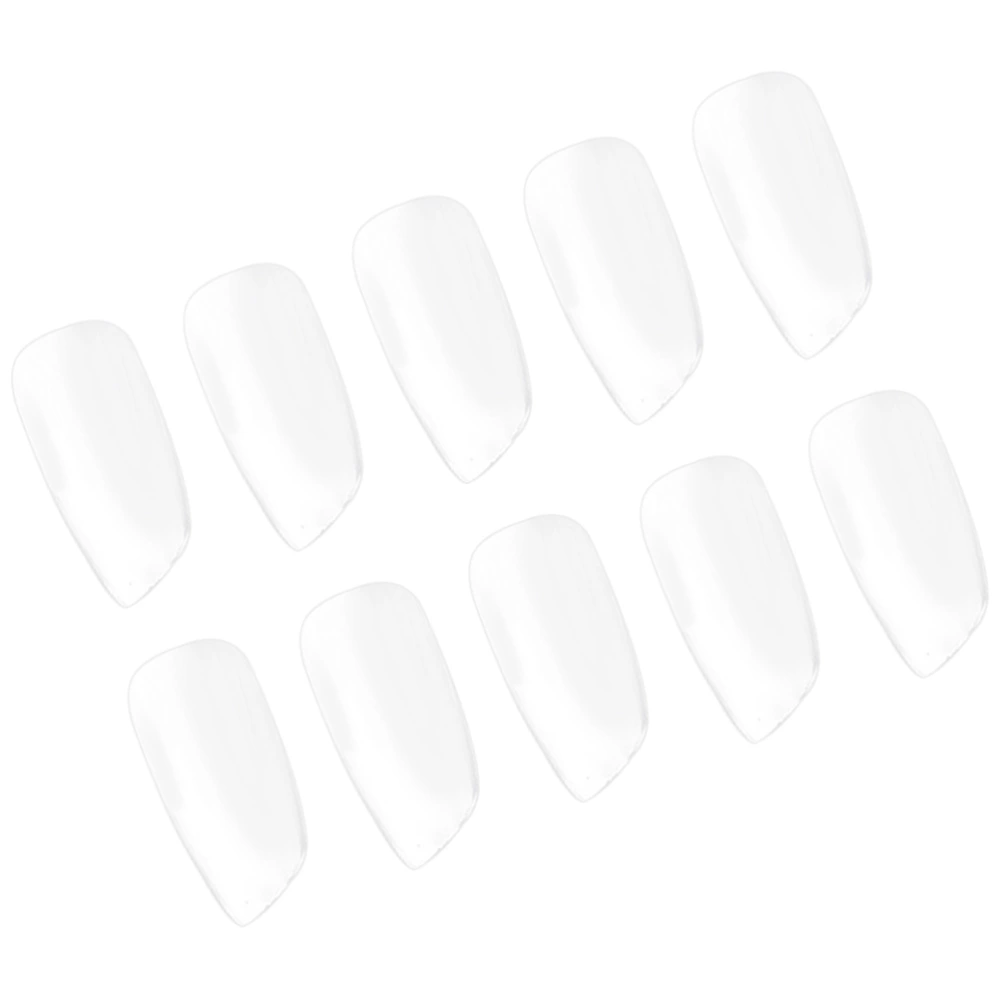 500Pcs Artificial Bevel Nail Pieces Seamless Nail Decals Women Nail Tip