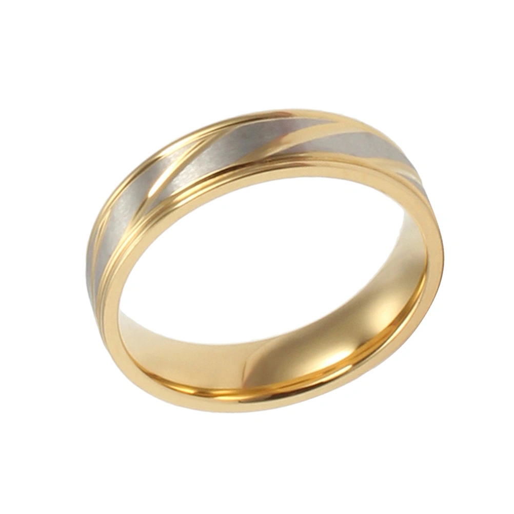 Titanium Steel Rings Minimalist Couple Ring Twilled Finger Ring Jewelry for Woman Girls (Size 9 Female)