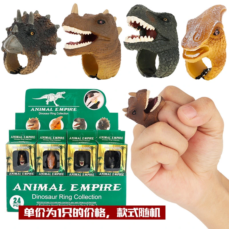 Animal Ring Chunky Ring Animals Party Decorative Finger Ring Goodies Bags Filler Random Style