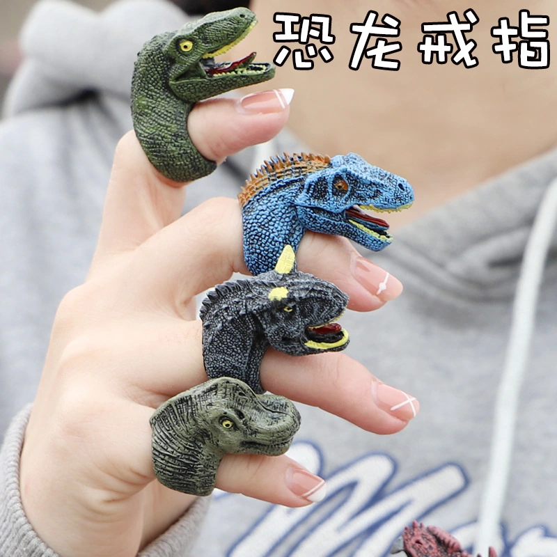 Animal Ring Chunky Ring Animals Party Decorative Finger Ring Goodies Bags Filler Random Style