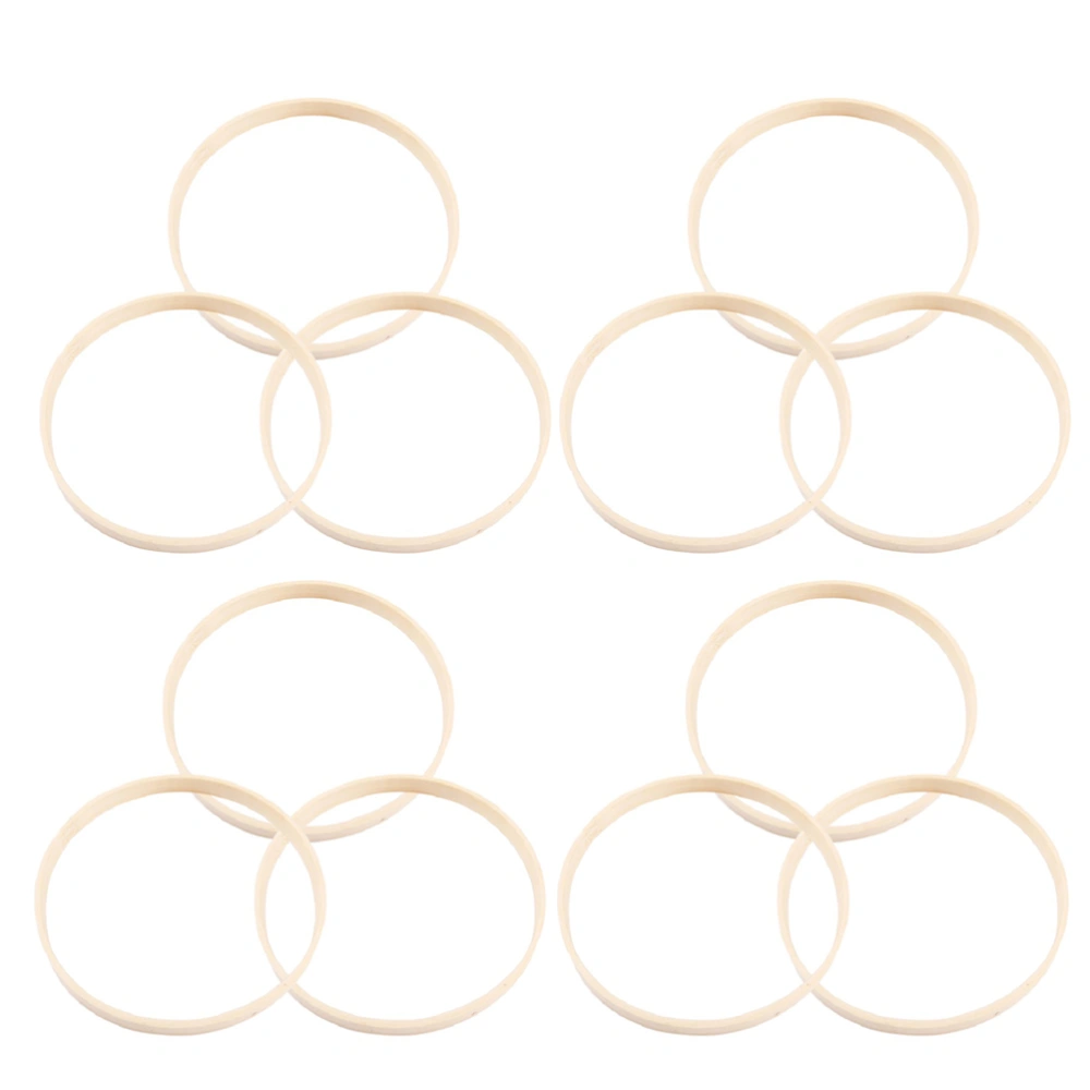 12pcs Dream Catcher Round Ring DIY Round Ring Dream Catcher Bamboo Round Ring (15cm)