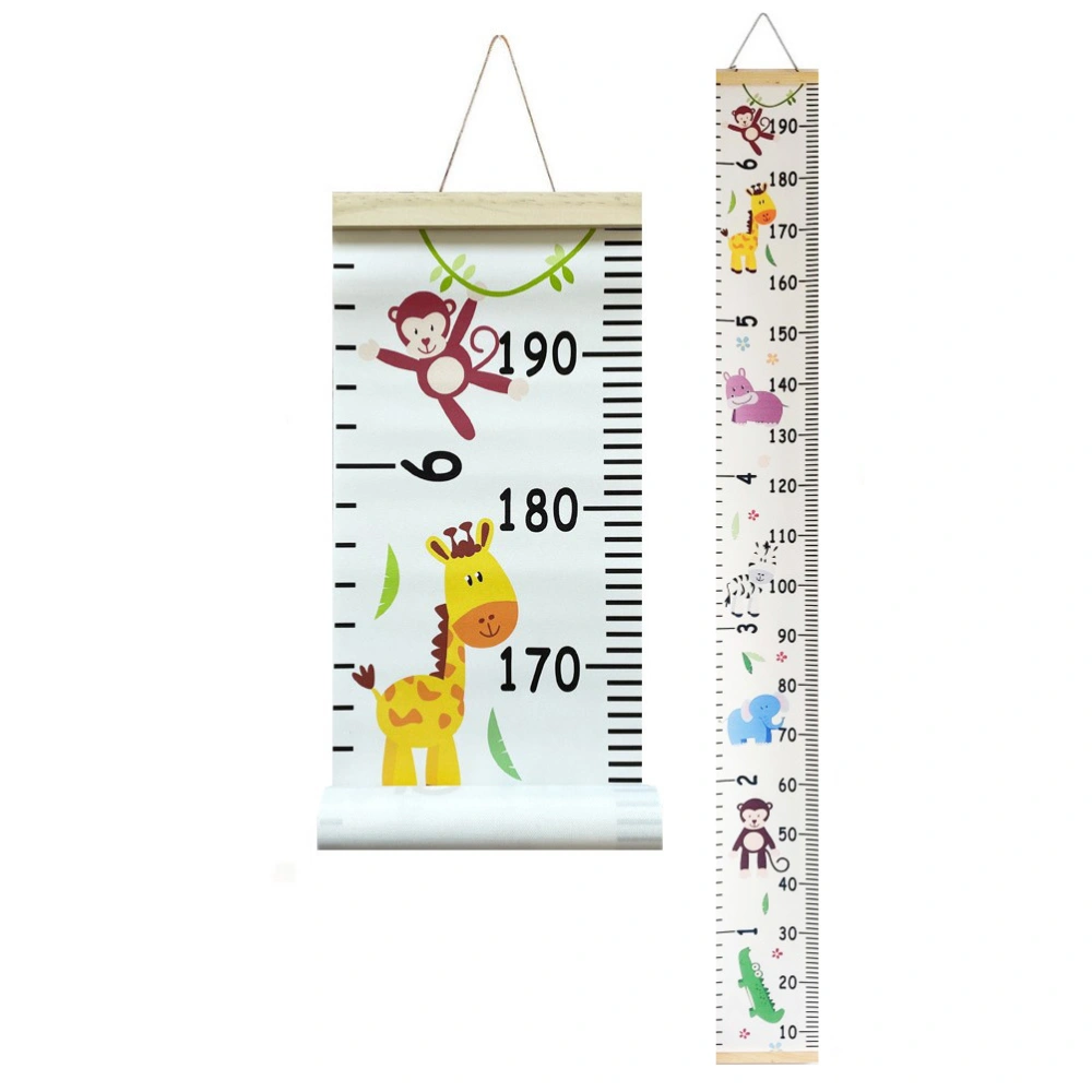 Height Measurement Ruler Hanging Cartoon Animal Pattern Height Measure Gauge