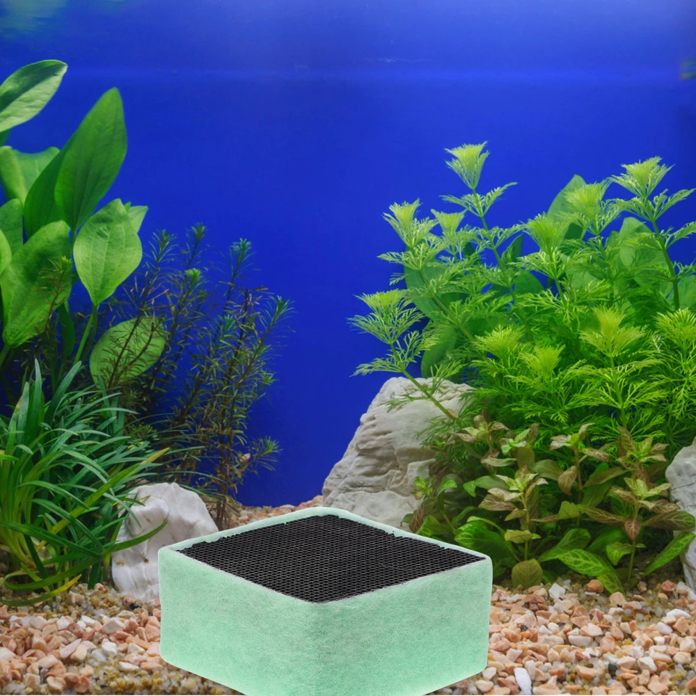 1Pc Fish Tank Water Purification Filter Aquarium Filtration Cleaning Tool (Green)